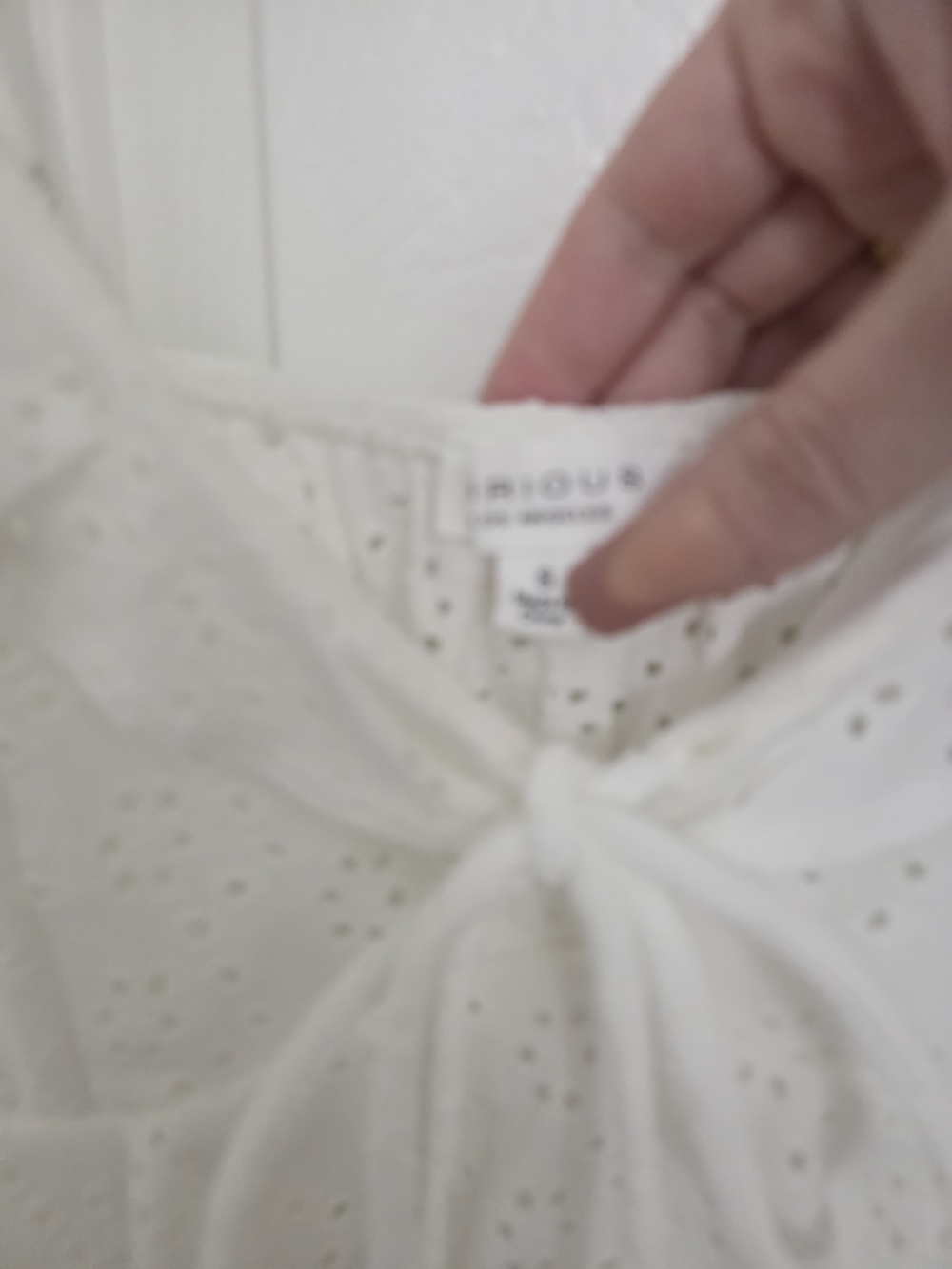 White Eyelet Ruffle Cami - Picture 4 of 11